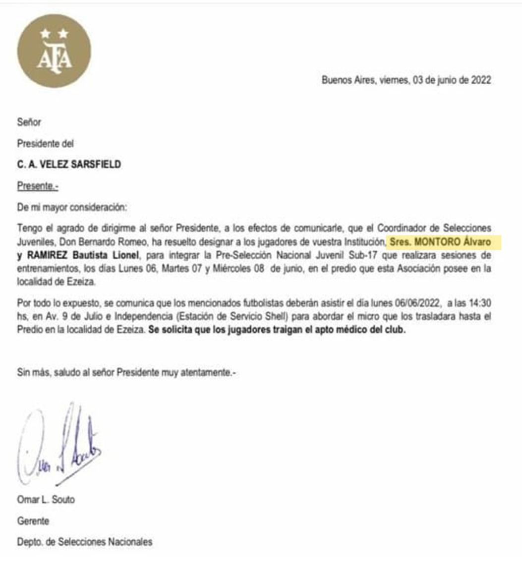 nota AFA