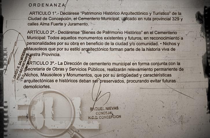 CEMENTERIO ORDENANZA