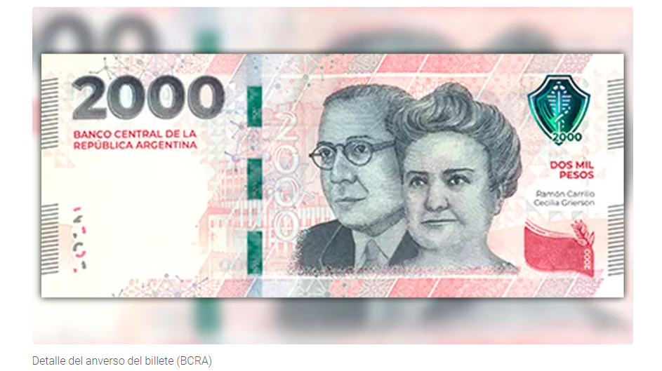 nuevos billetes de 2000 pesos