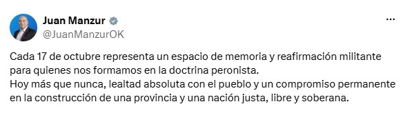 manzur  X - dia de la lealtad