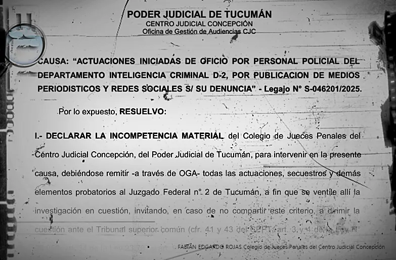 ALBERDI - CAUSA FEDERAL
