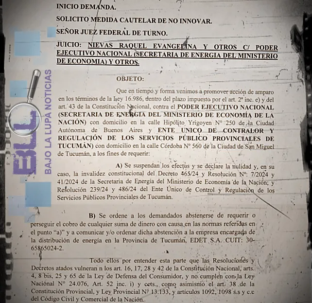 AMPARO - JUSTICIA FEDERAL