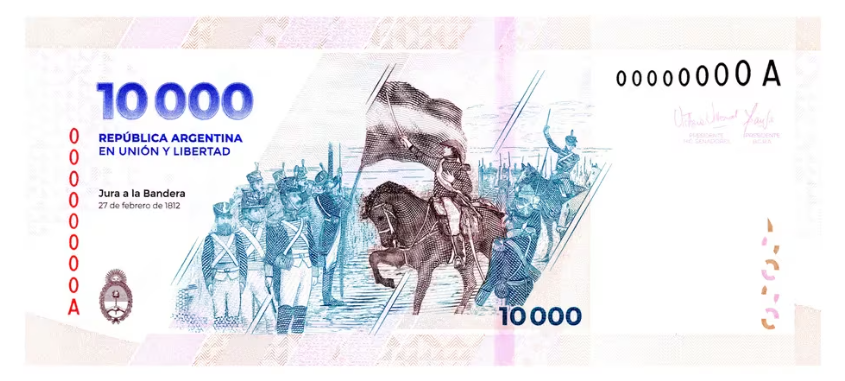 BILLETE DE 10.000