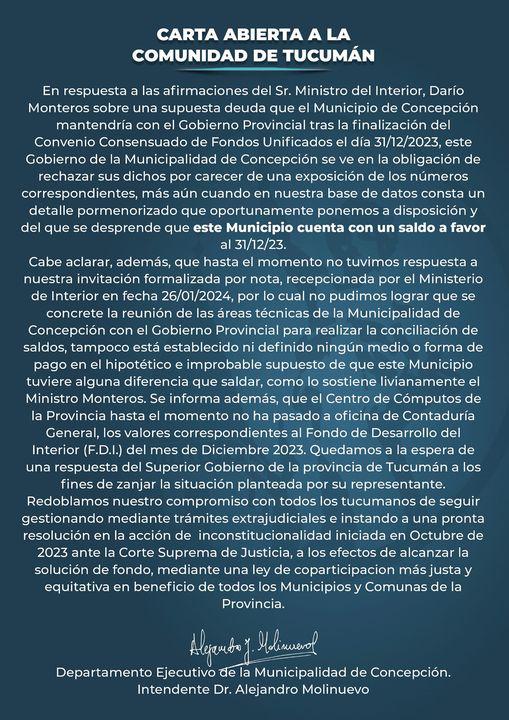 comunicado municipal