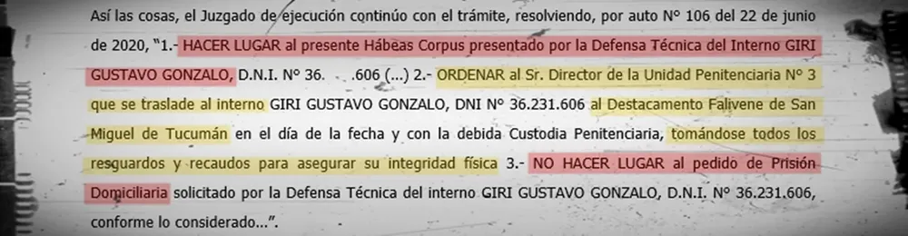 JUSTICIA - RESOLUCION